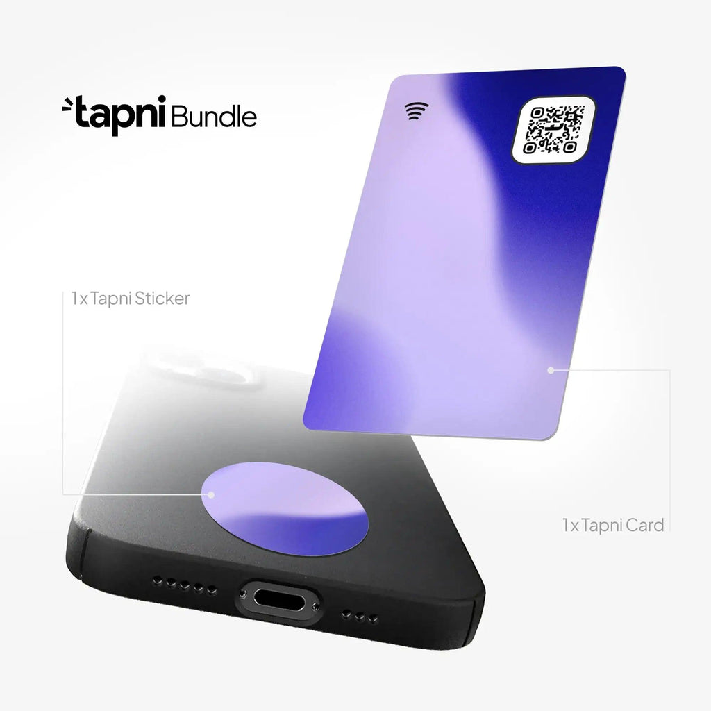 Tapni Ultimate Duo: Smart Business Card + Sticker - Tapni®