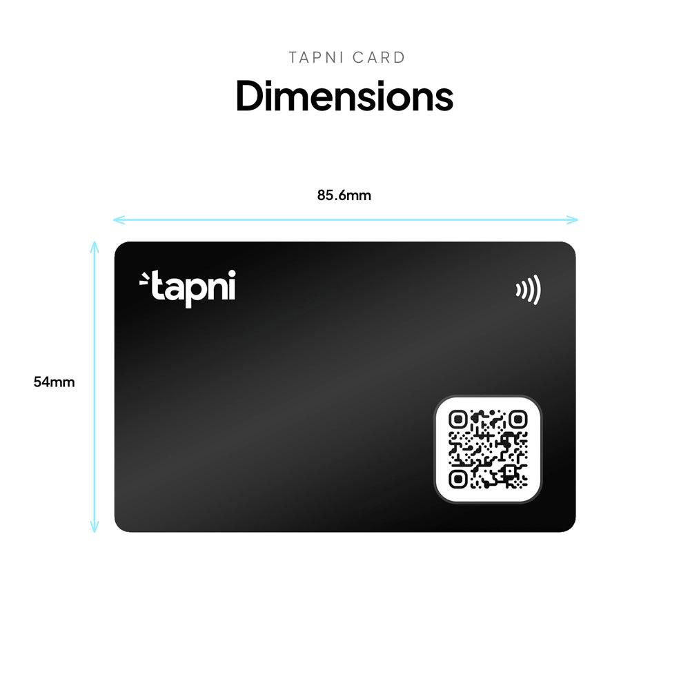Tapni Metal Card™ - Smart Business Card - Tapni®
