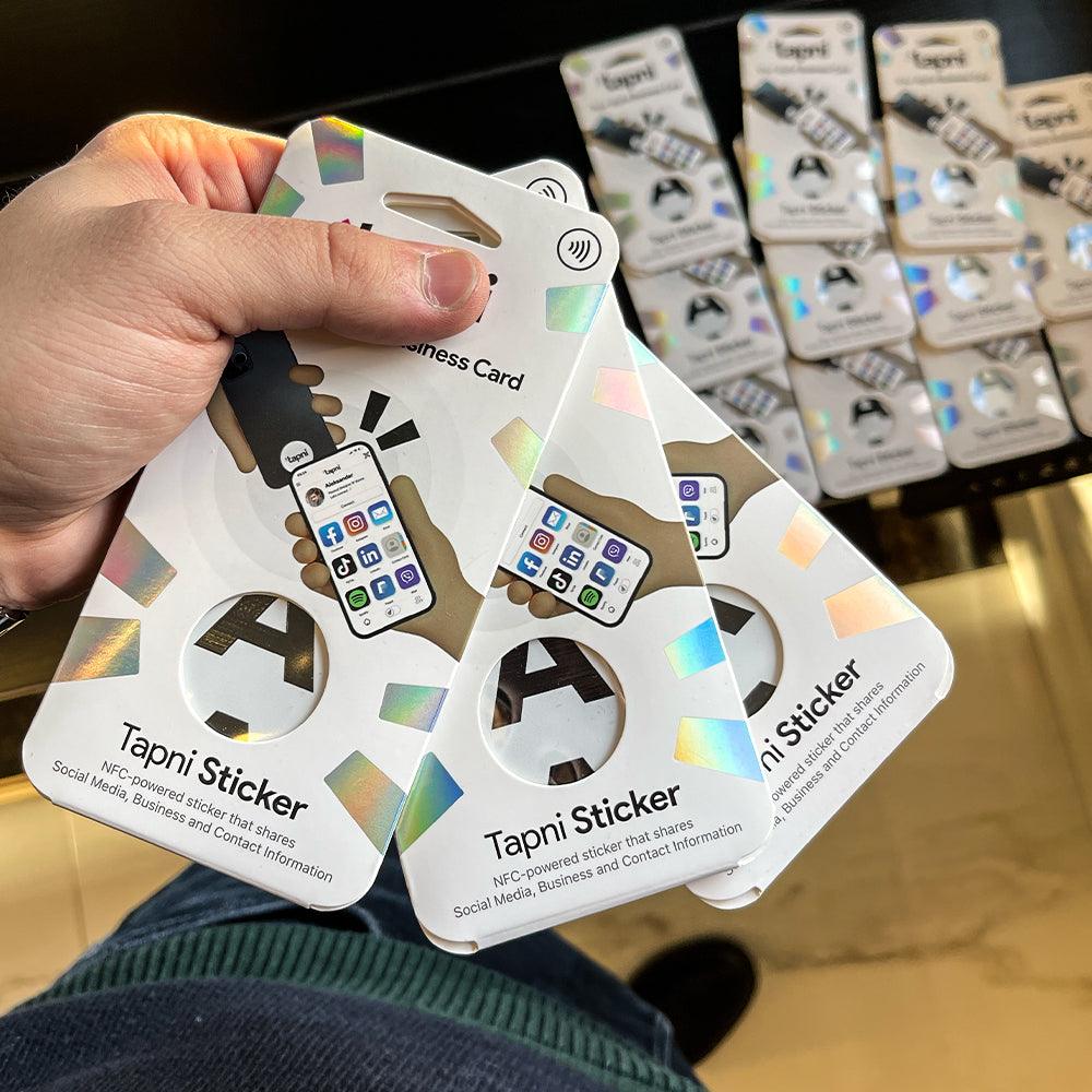 Tapni Sticker™ - Smart Business Card - Tapni®